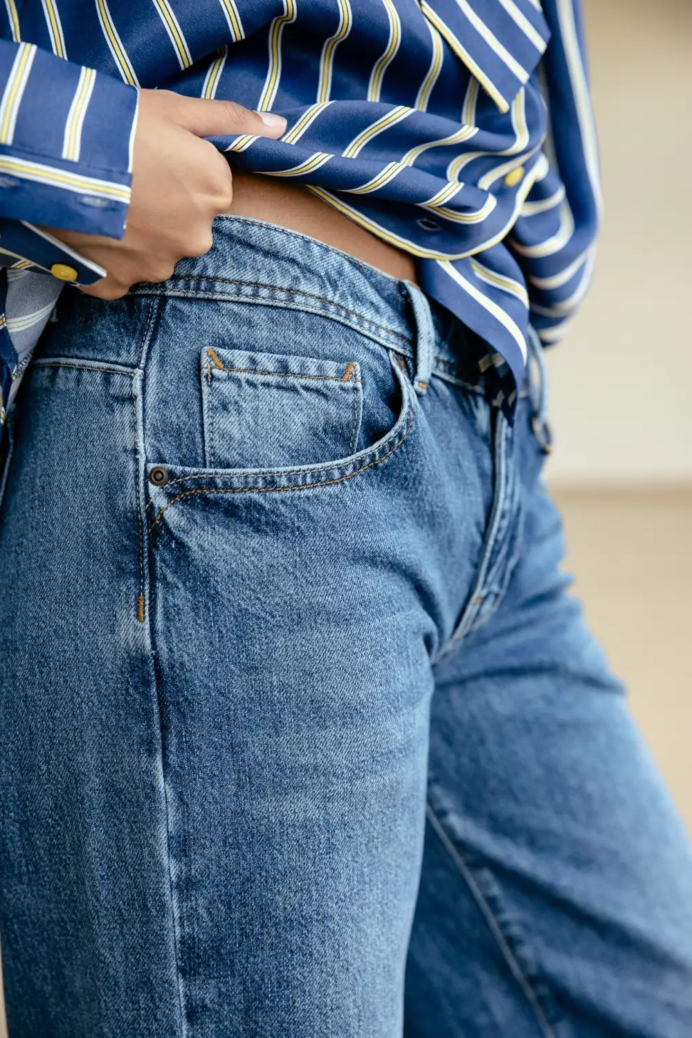 Women's Versatile Simple Denim Jeans
