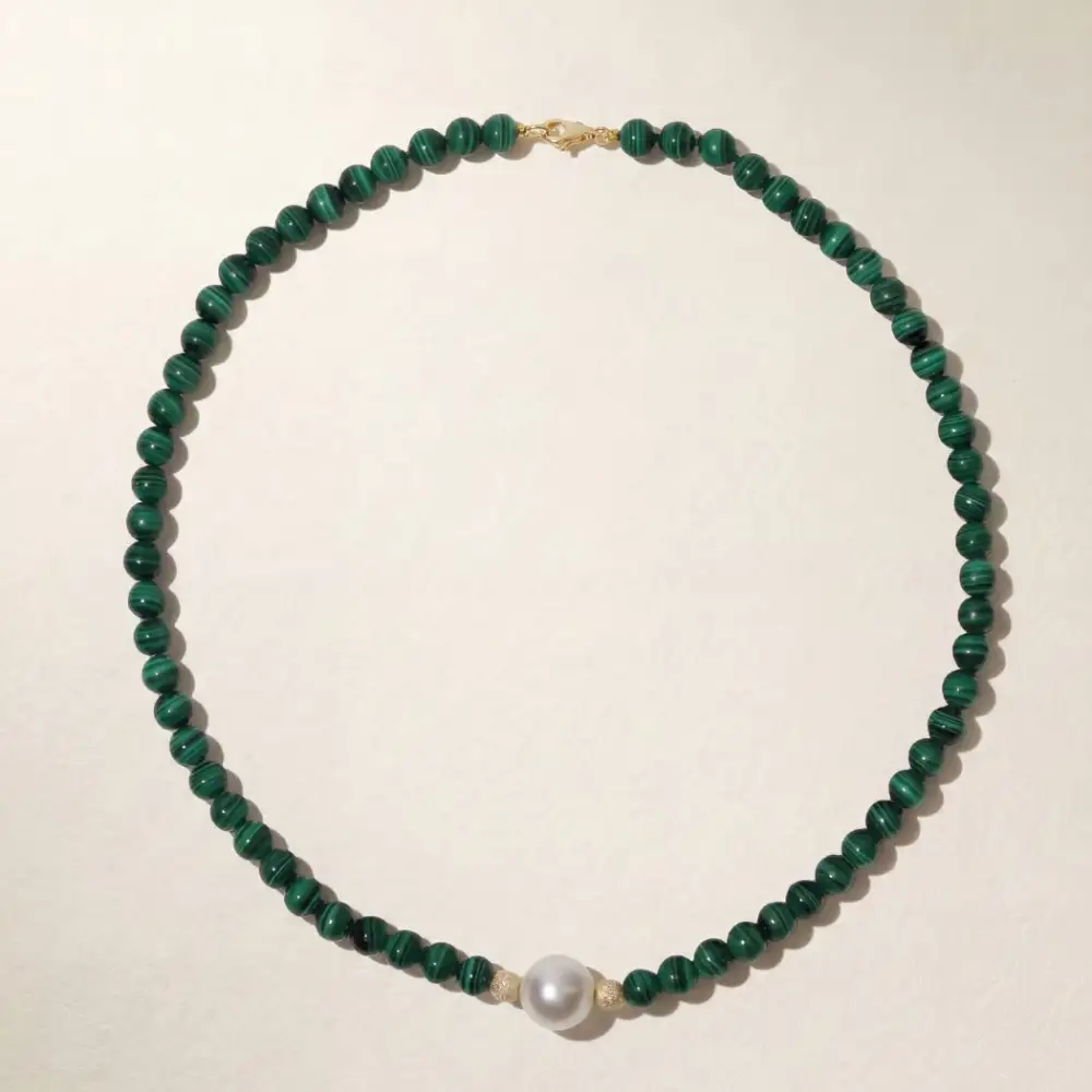 South Pearl Beaded Necklace