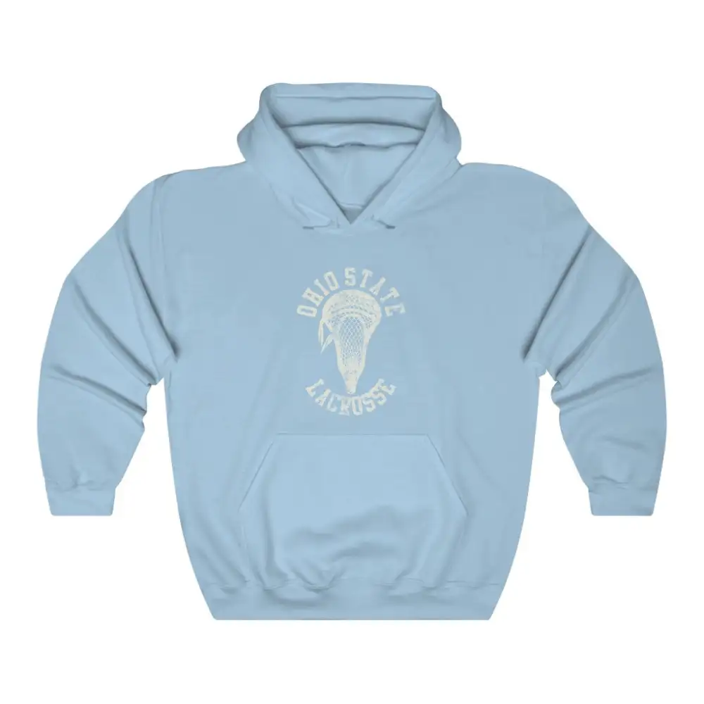 Relaxed Vintage Stick Head Lacrosse Graphic Pullover Hoodie