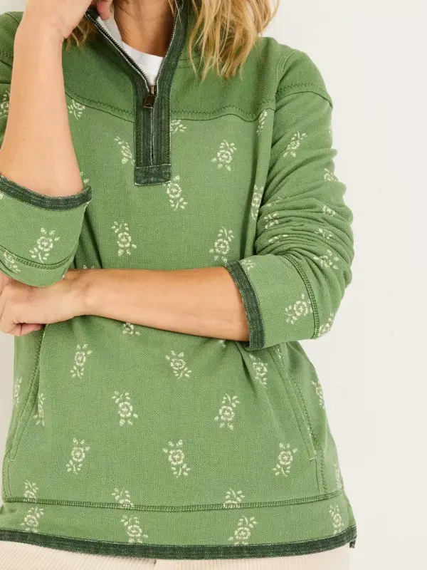 Airlie Light Green Sweat Top