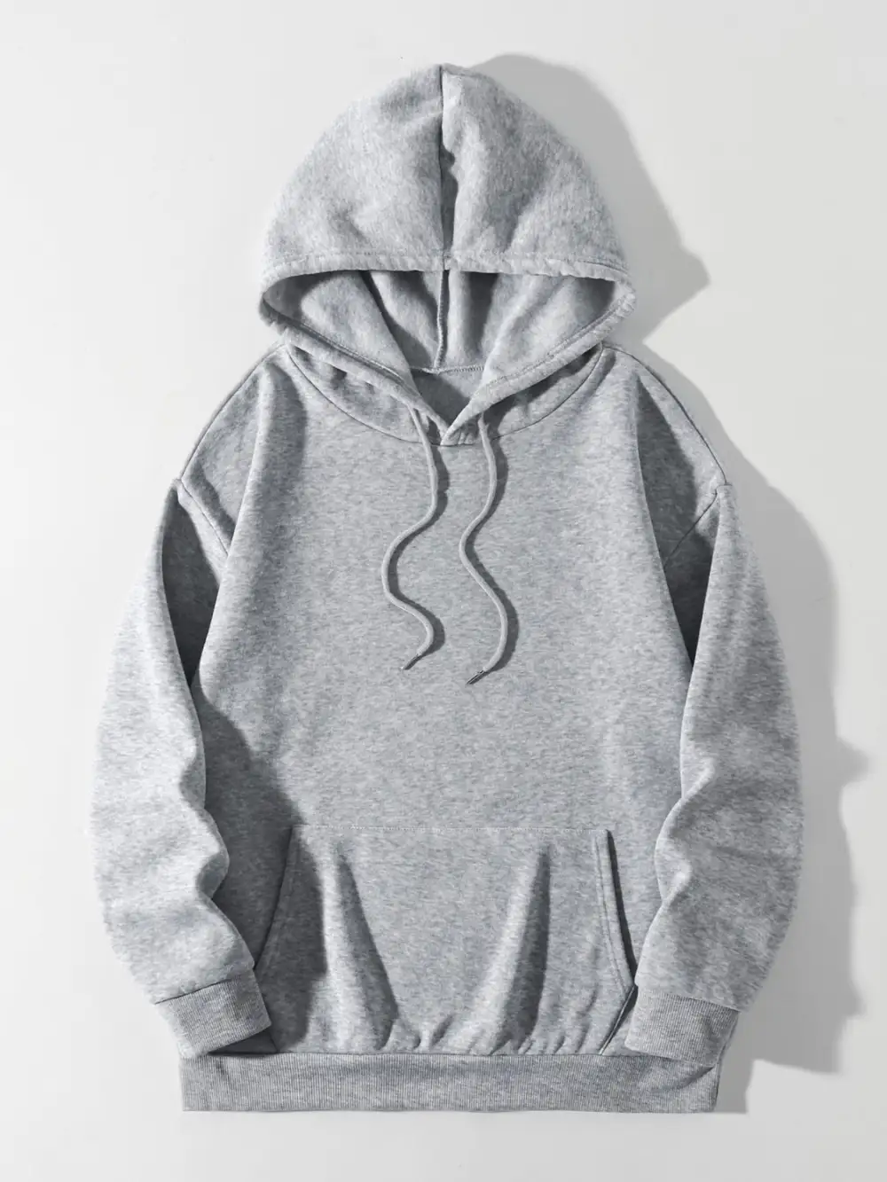 Refined Drawstring Pocketed Hoodie