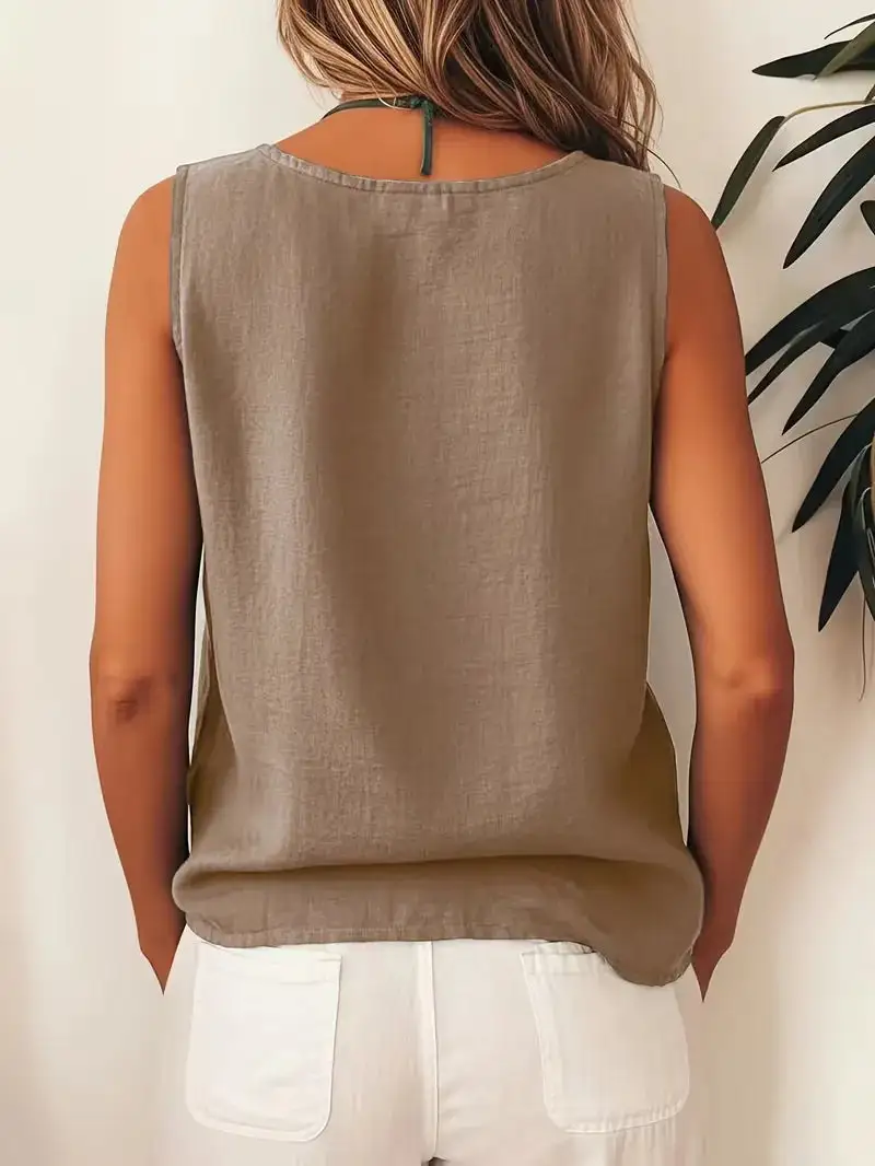 Button Detail Everyday Blouse
