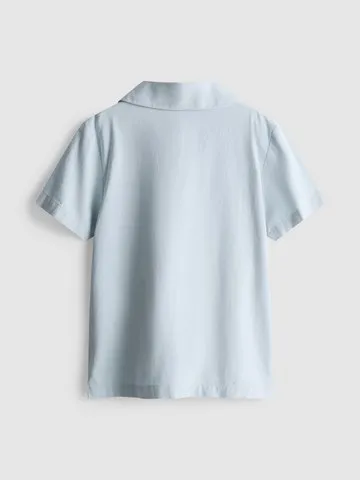 1.5-12yrs | The Edit Cotton Floral Embroidered Shirt