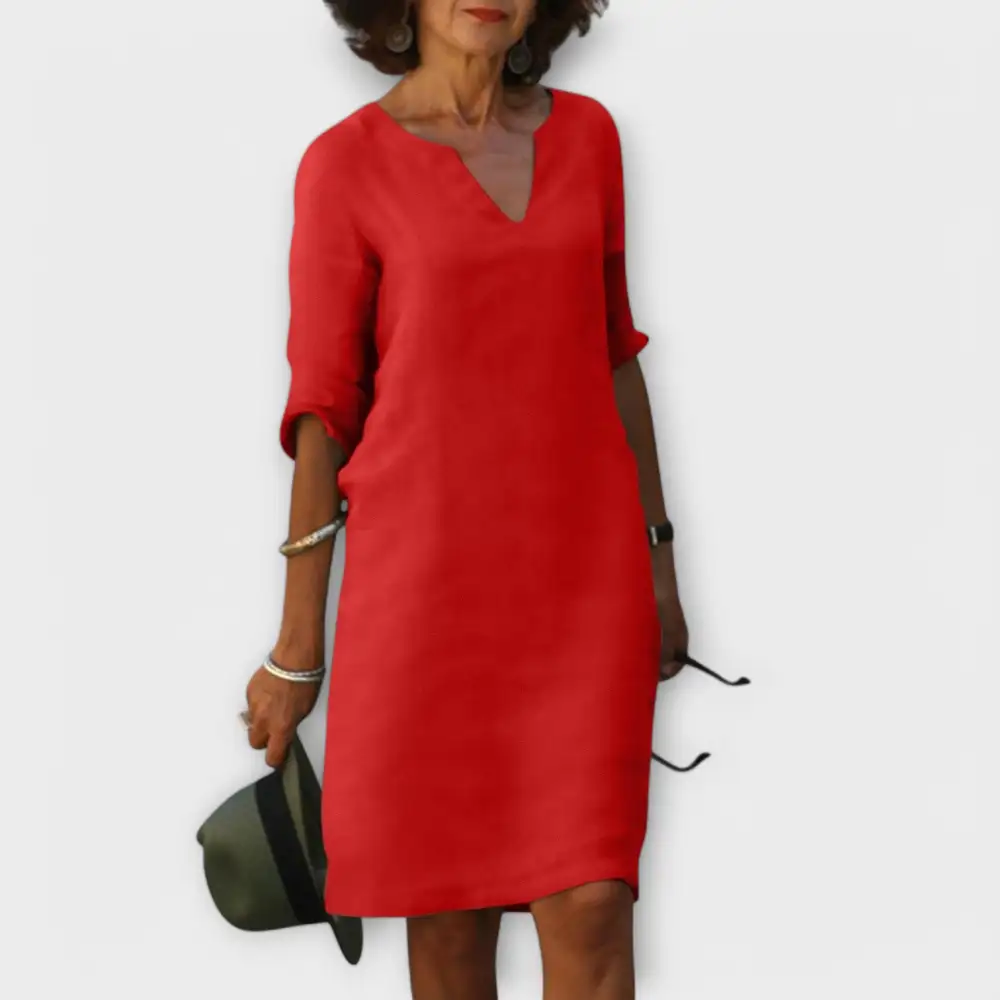 V-Neck Everyday Casual Dress