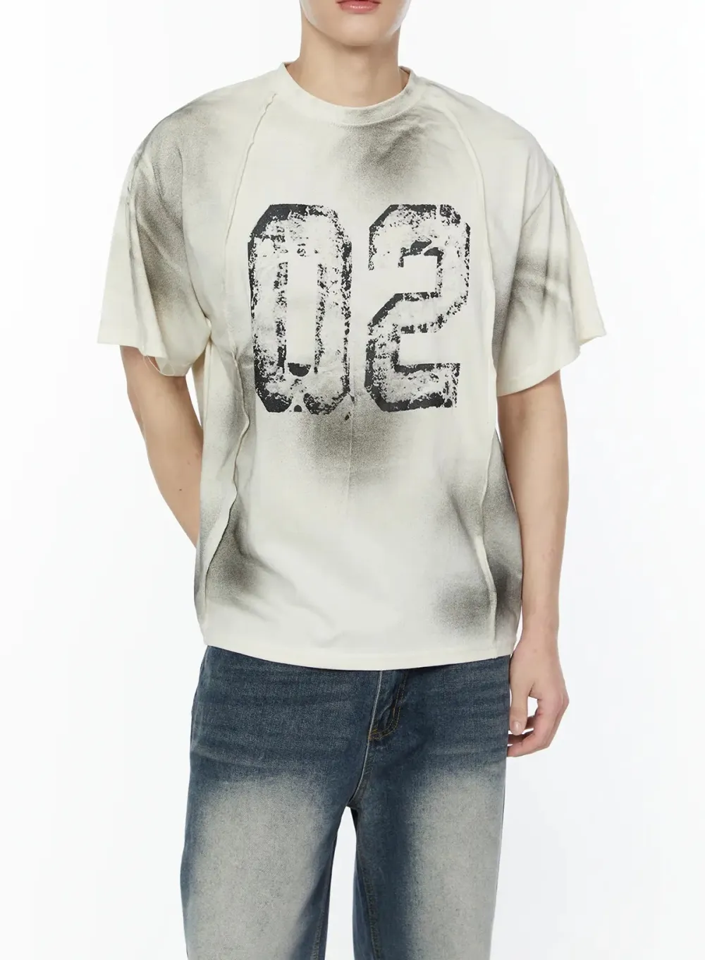 Men's Grunge Style Graphic T-Shirt