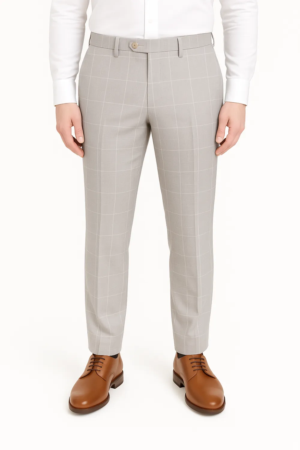 Timeless Flat Front Regular Rise Traditional Fit Trousers