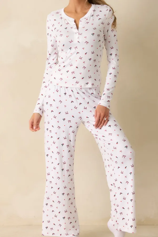 Supply Multi Luxe Holly Pointelle Pajama Pants