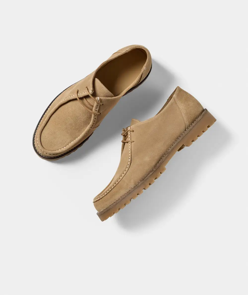 Refined Suede Moc Toe Shoes