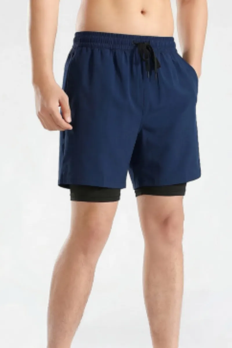 Quick Dry Breathable Drawstring Athletic Shorts