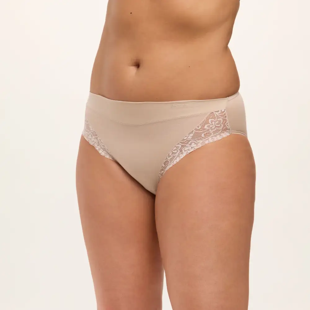 Women's Floral Lace Cotton Brief Panty