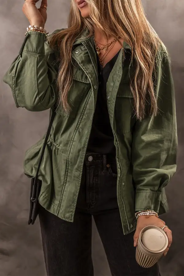 Zip-Up Cotton Jacket