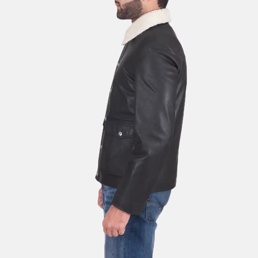 Men's Layered Leather Jacket