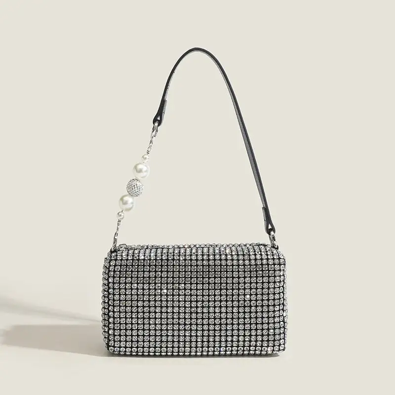 Crystal Evening Bag for Crossbody and Underarm