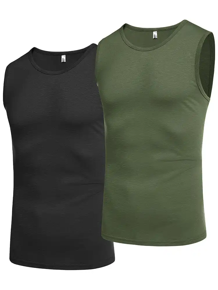 Soft Rib Muscle Cut Tank Top