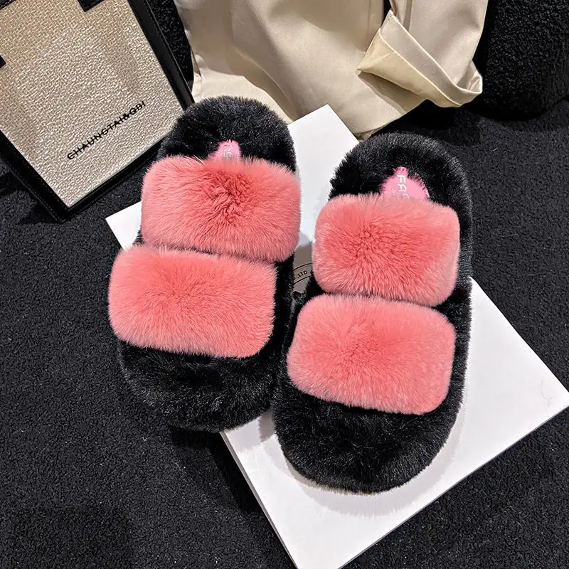 Soft Lined Thick Sole Home Slippers