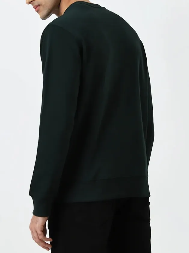 Casual Style  Solid Loose Cotton-Blend Sweatshirt