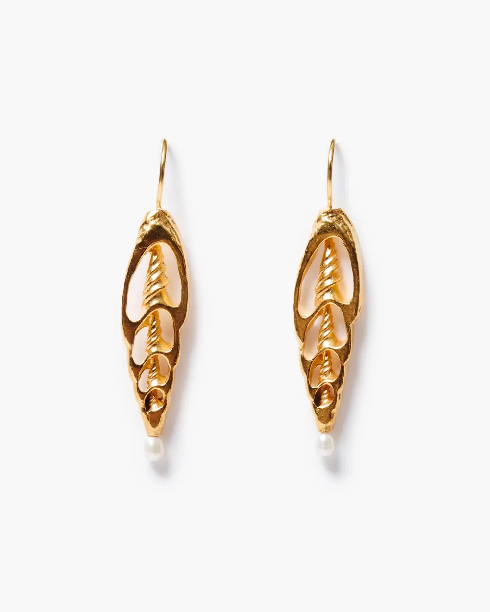 Minimal Pearl Statement Earrings