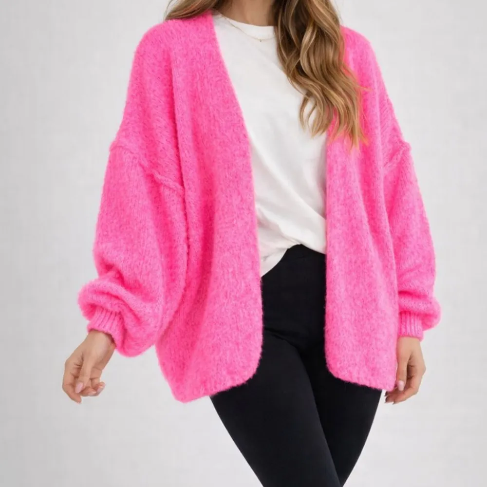 Alpaca Wool Oversized Longline Cardigan