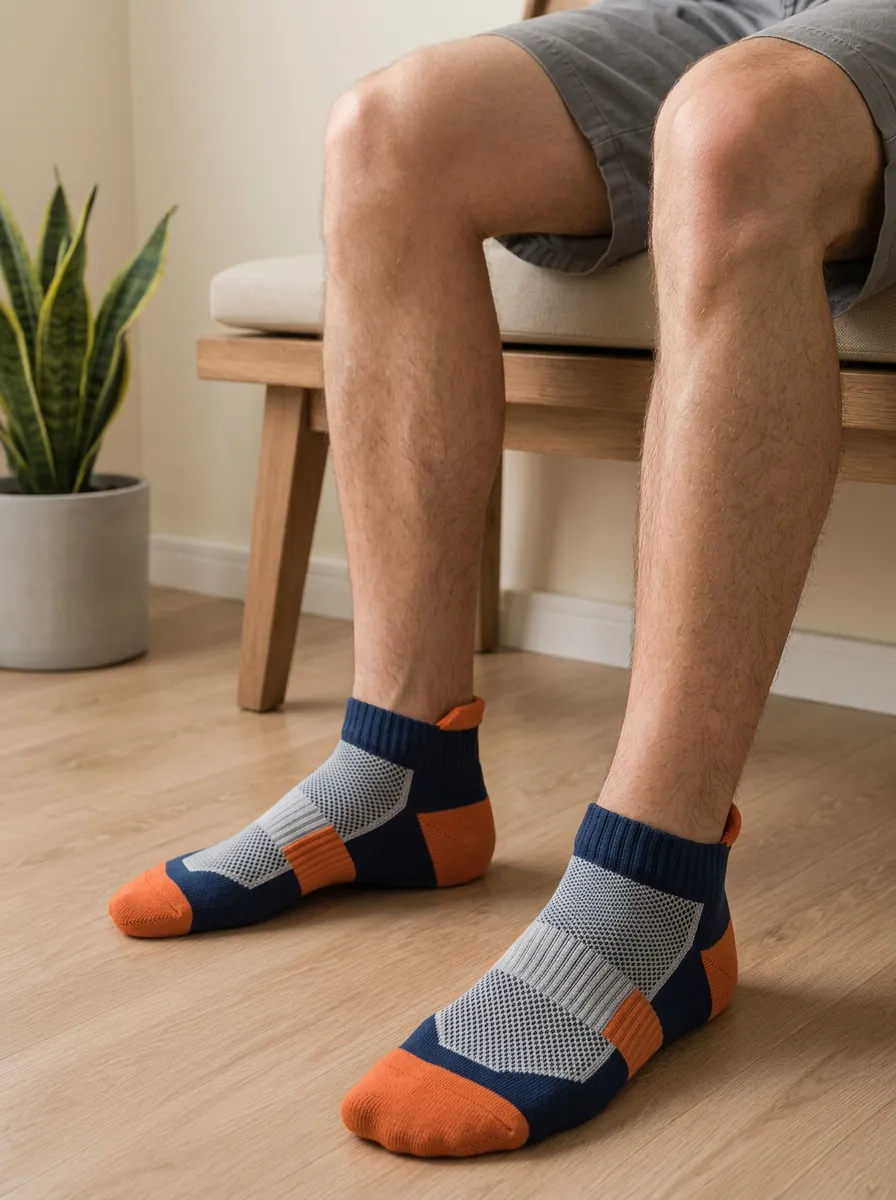 Men's Heritage and Color-Blocked Ankle Socks