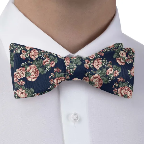 Allison Floral Motif Bow Tie