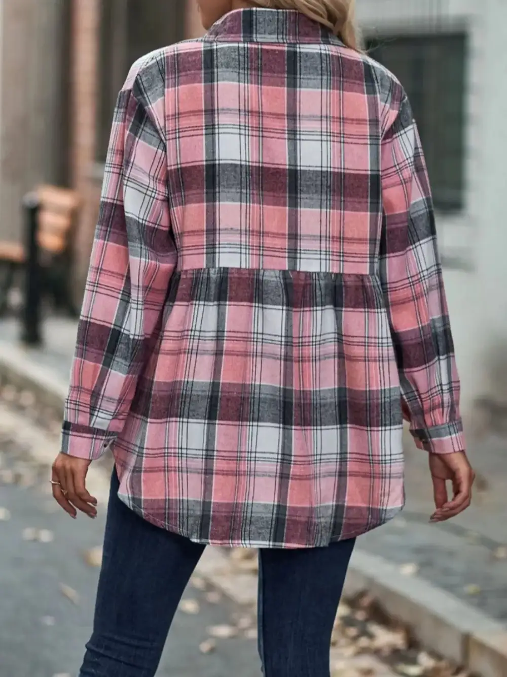 Everyday Plaid Button Down Long Sleeve Shirt