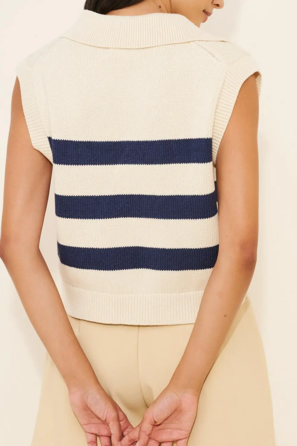 Mariette Collared Popover Vest