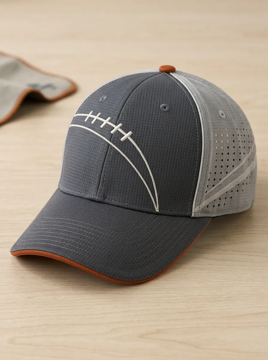 Men's Vintage Football Fan American Football Laces Printed Cap