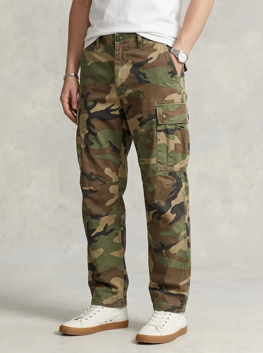 Urban-Utility Camouflage Military-Inspired Camouflage Cargo Pants