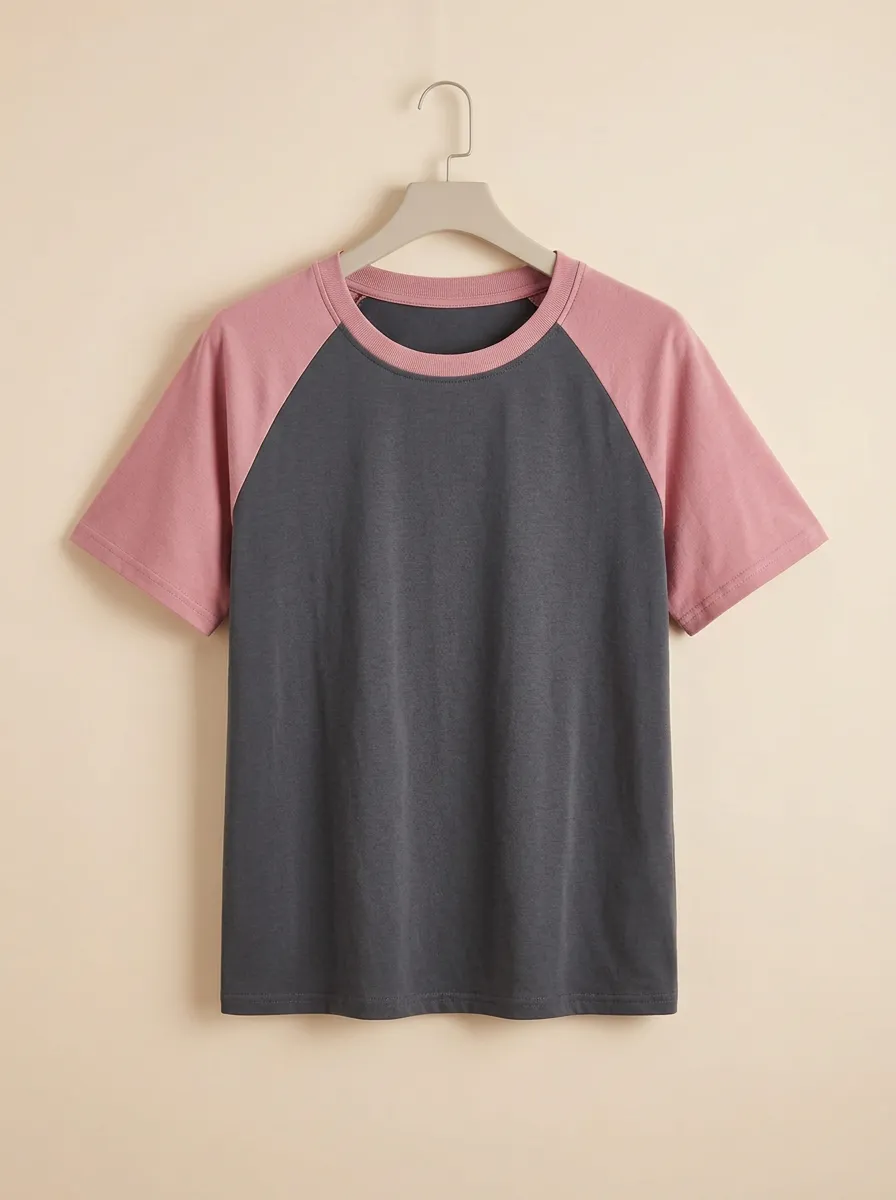 Women's Contrast-Trim Raglan T-Shirt