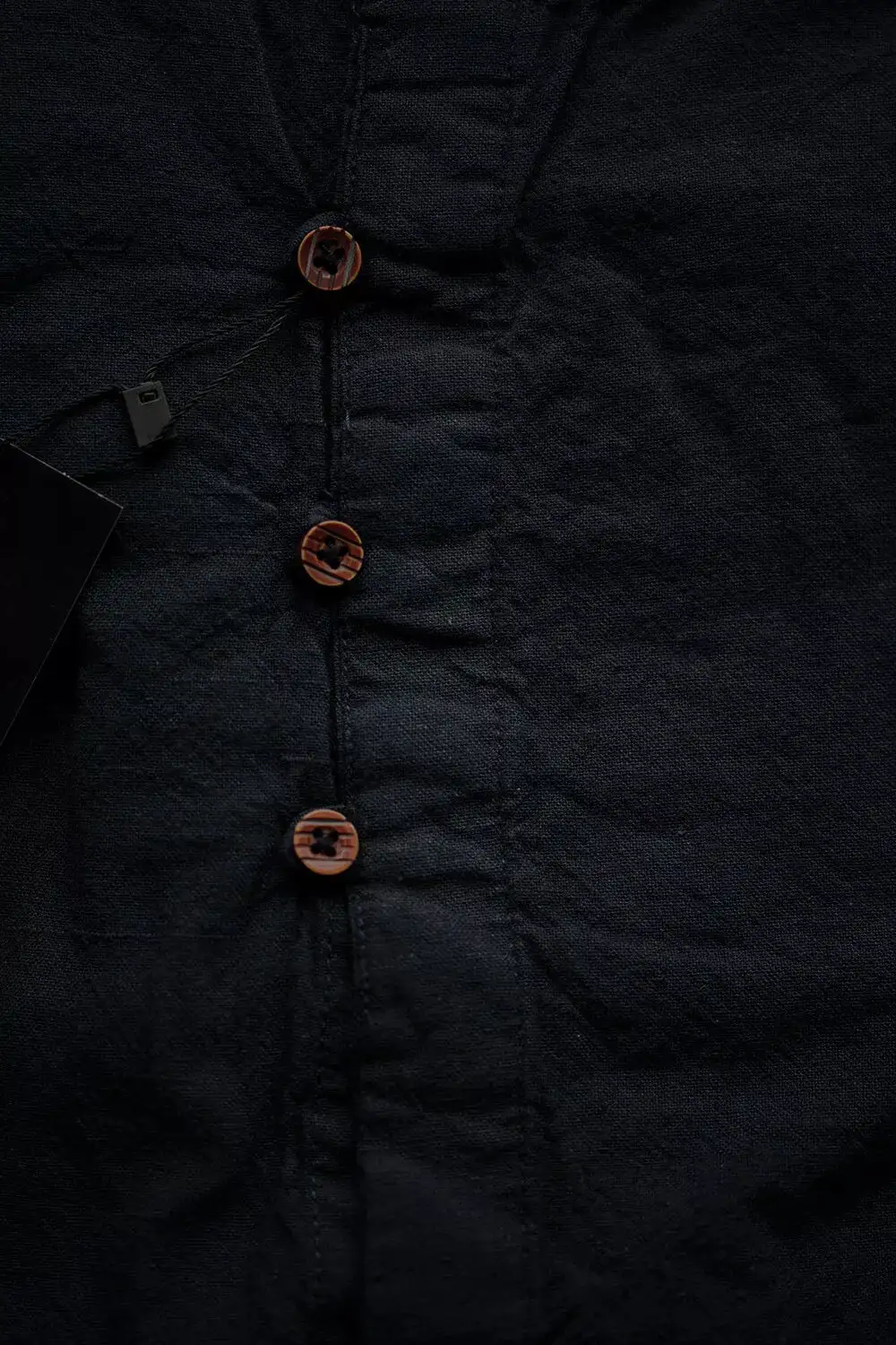Mandarin Collar Grandad Collar Long Sleeve Casual Shirt