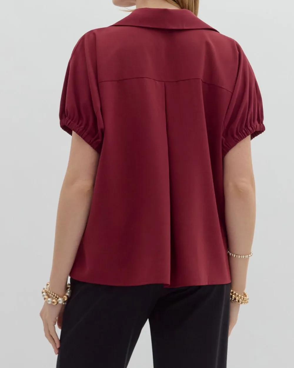 Split Collar Blouse