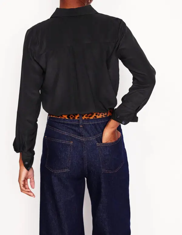 Black Silk Shirt