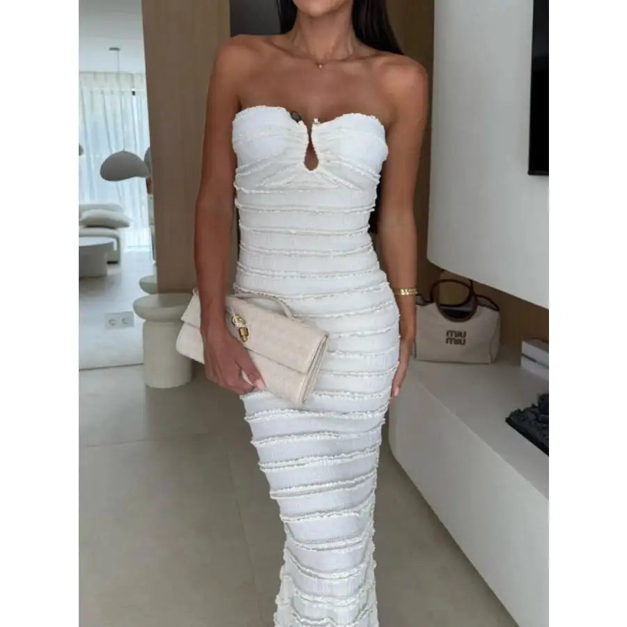 Sweetheart Neck Tube Maxi Dress