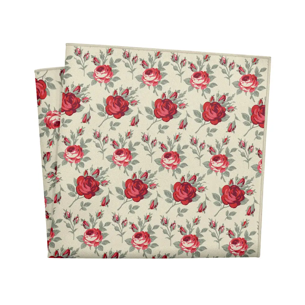 Clean Sharp Floral Pocket Square