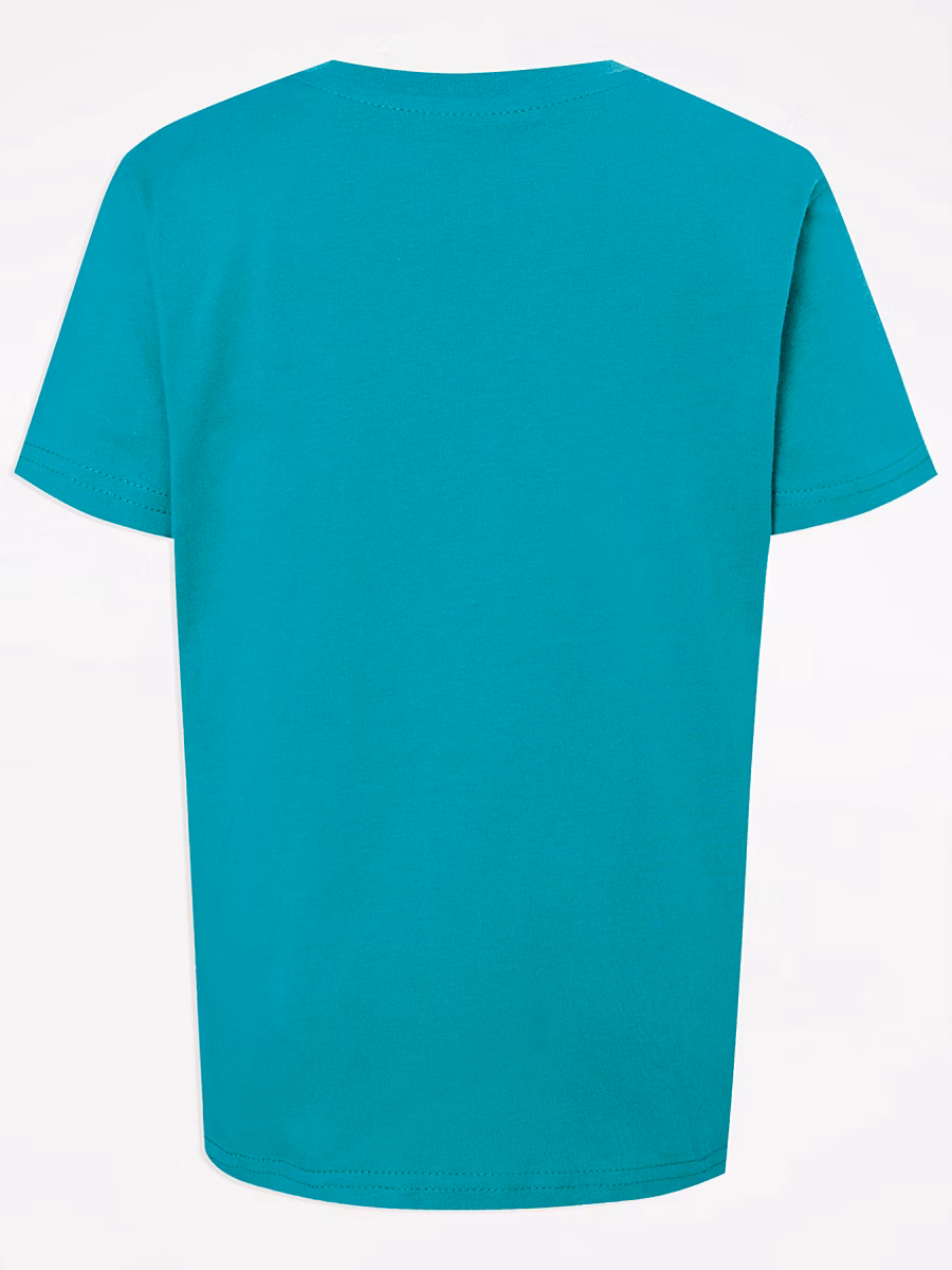 Jade Green Crew Neck School T-Shirt 2 Pack detail 2