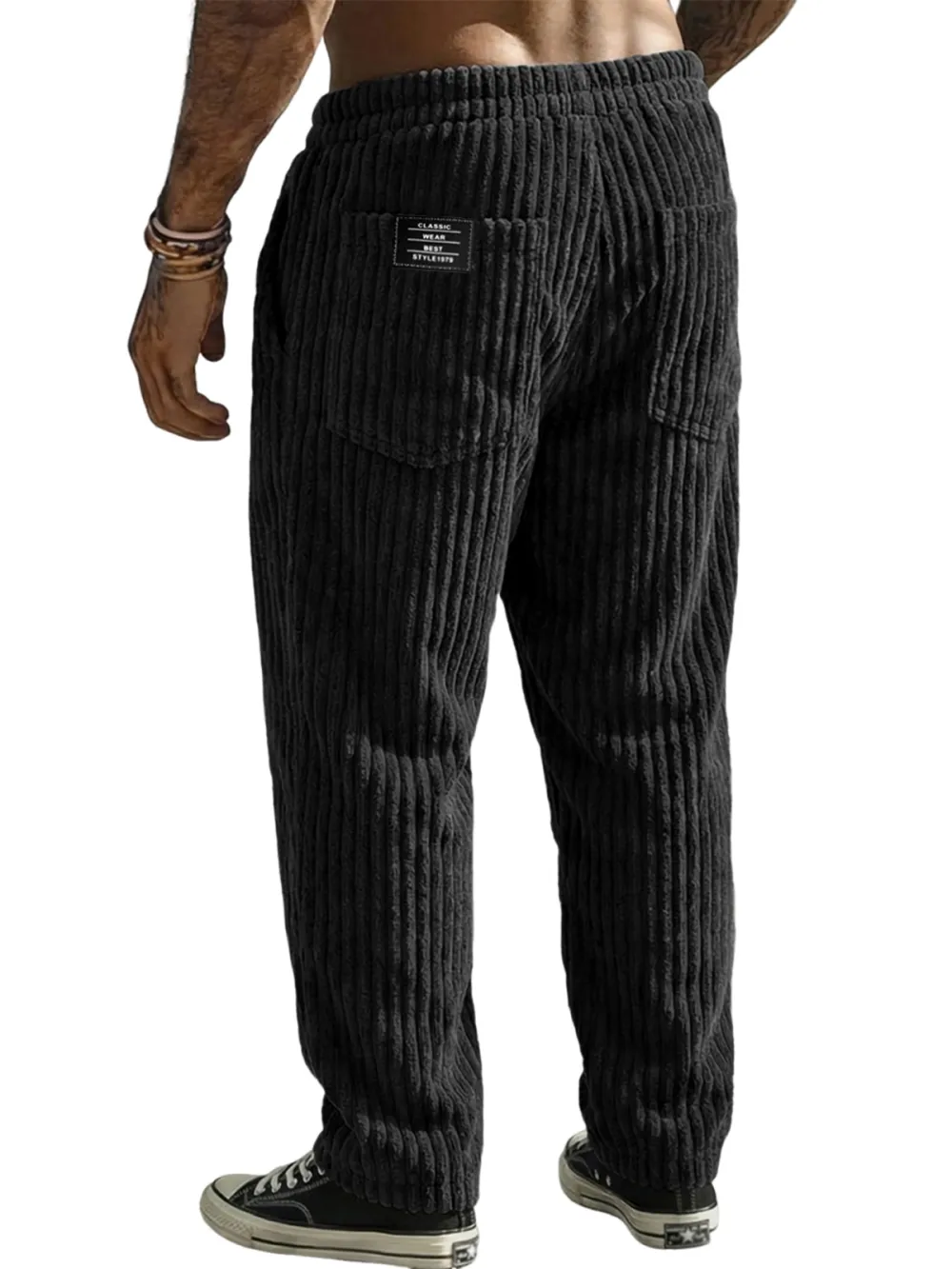Corduroy Seamed Detail Trousers