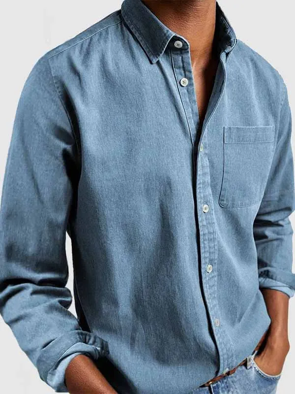 Garment Washed Pocket Shirt