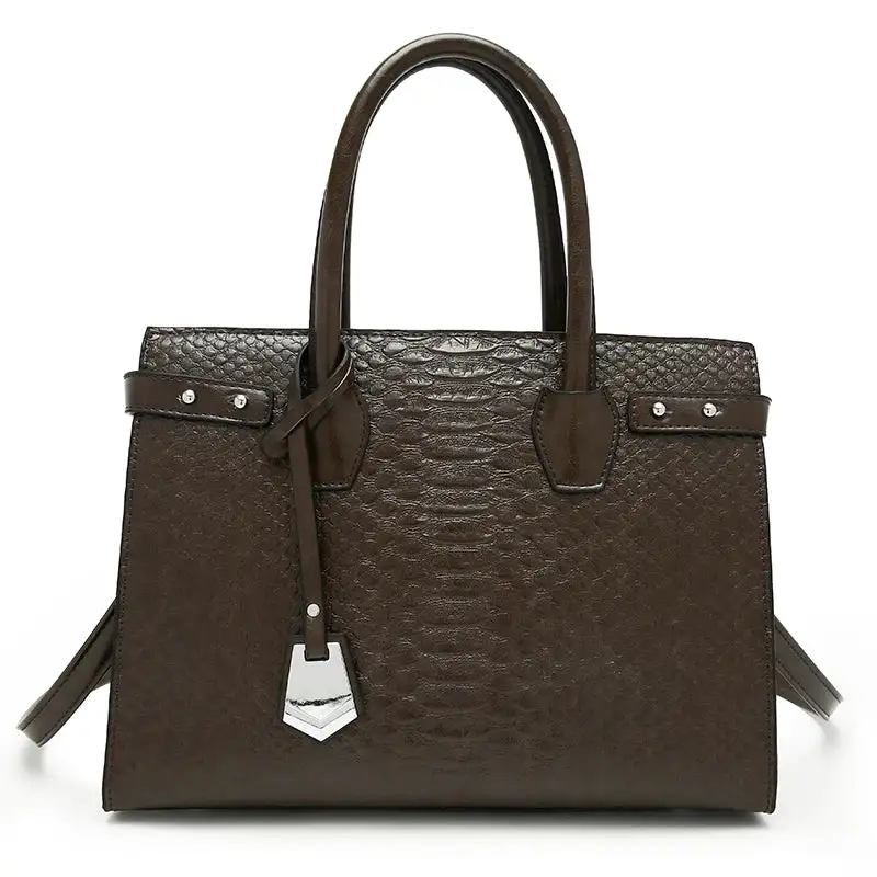 Luxurious Craft: Genuine Leather Flap-Cover Handbag