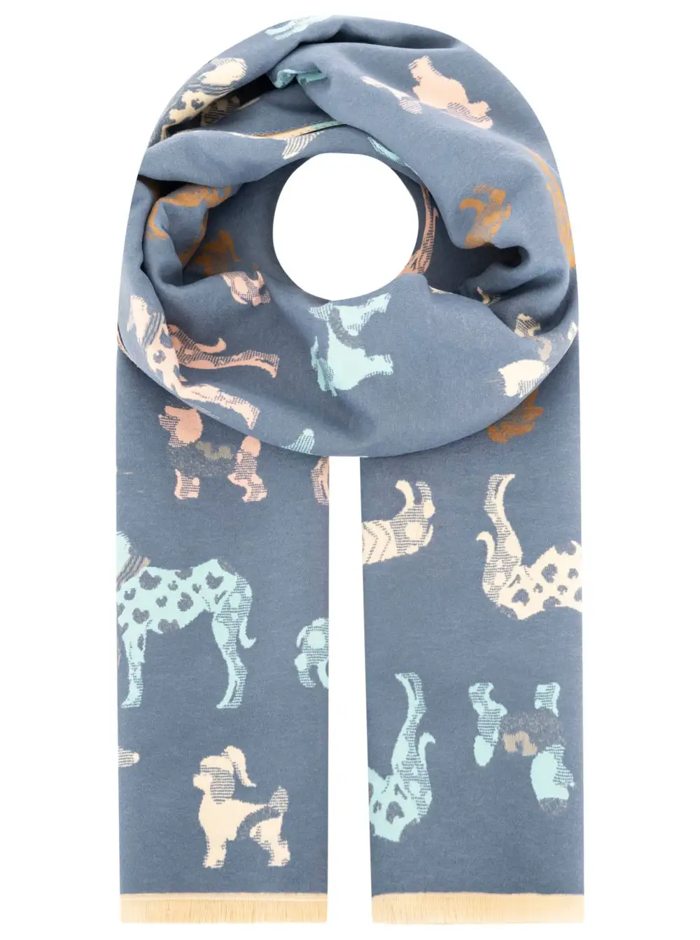 Soft Heart Pattern Fashion Scarf