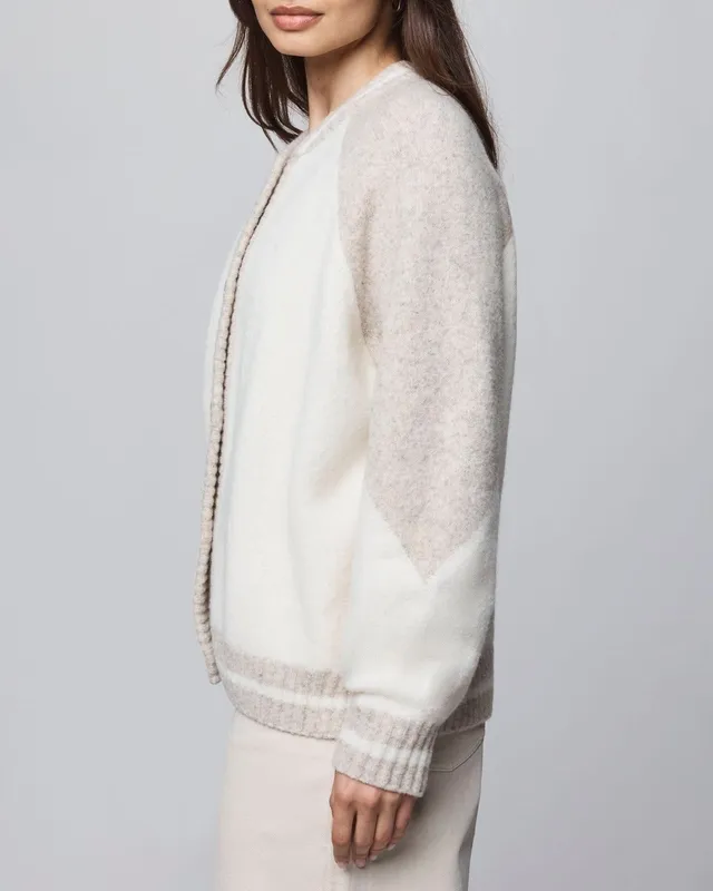 Plain Varsity Shacket Jacket