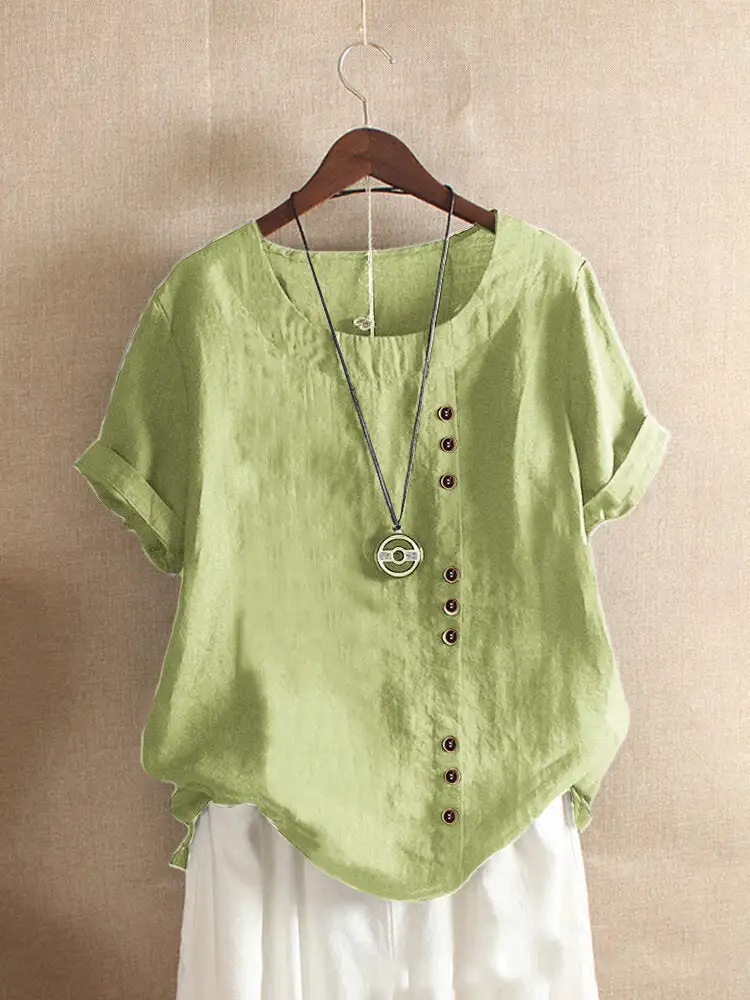 Linen Short Sleeve Casual Shirt