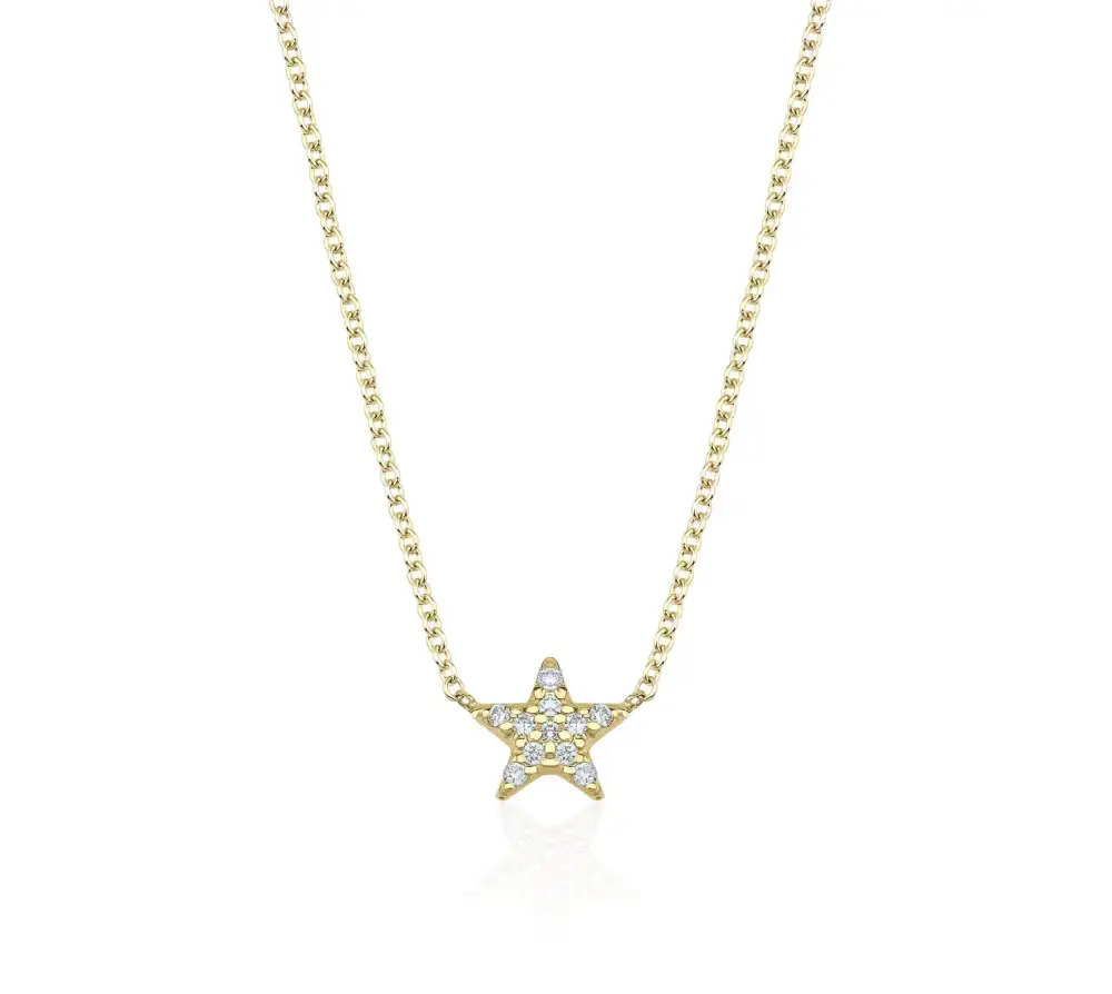 Dainty Diamond Star Necklace