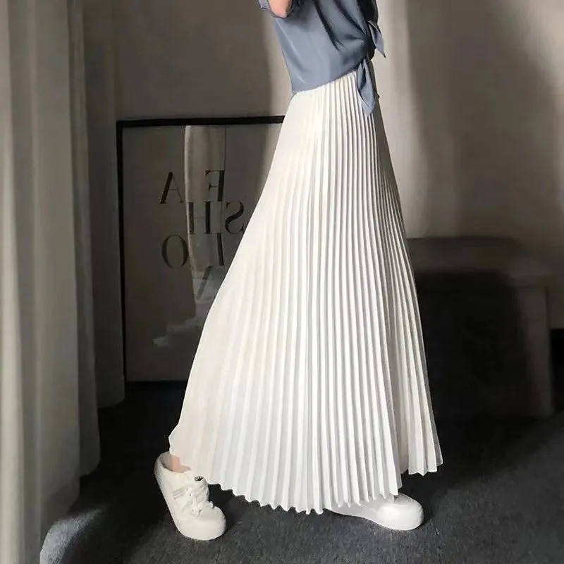 High Waist Pleated Skirt
