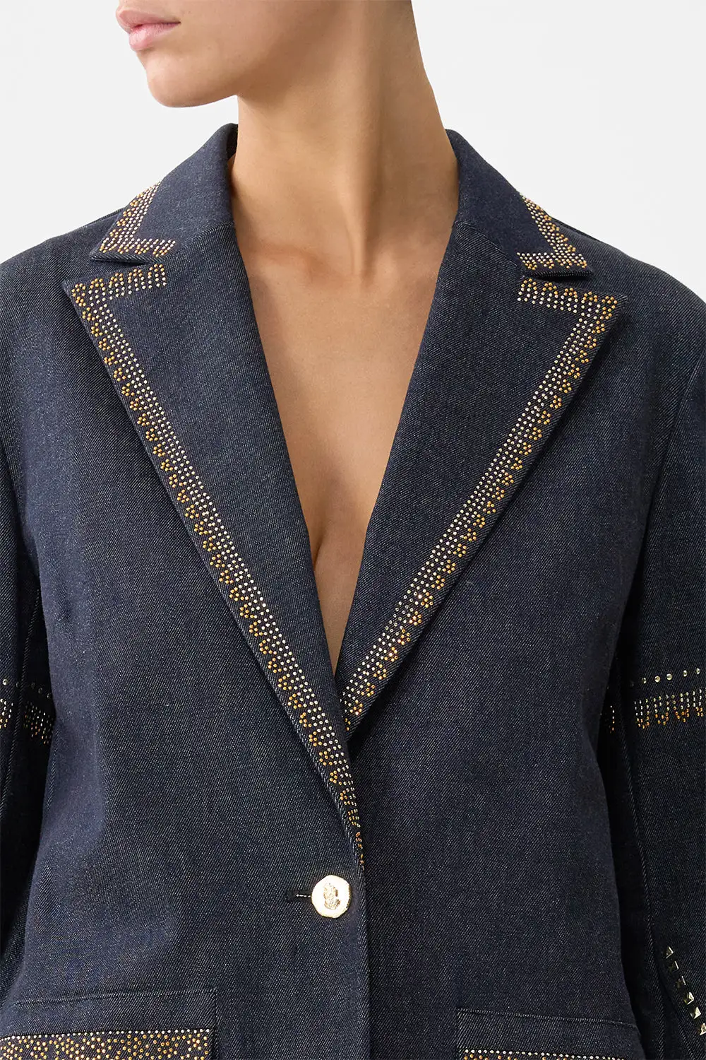 Jacket with Sleeve Cut Out Detail