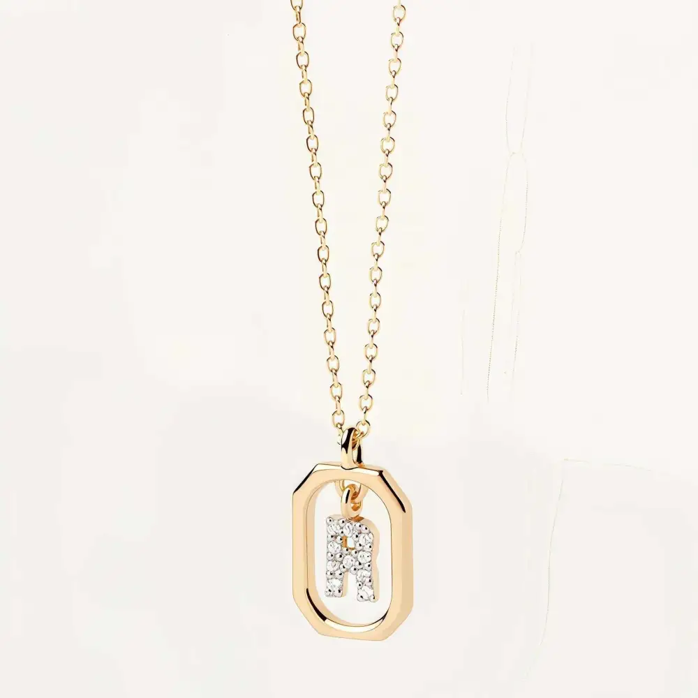 Initial Framed Necklace