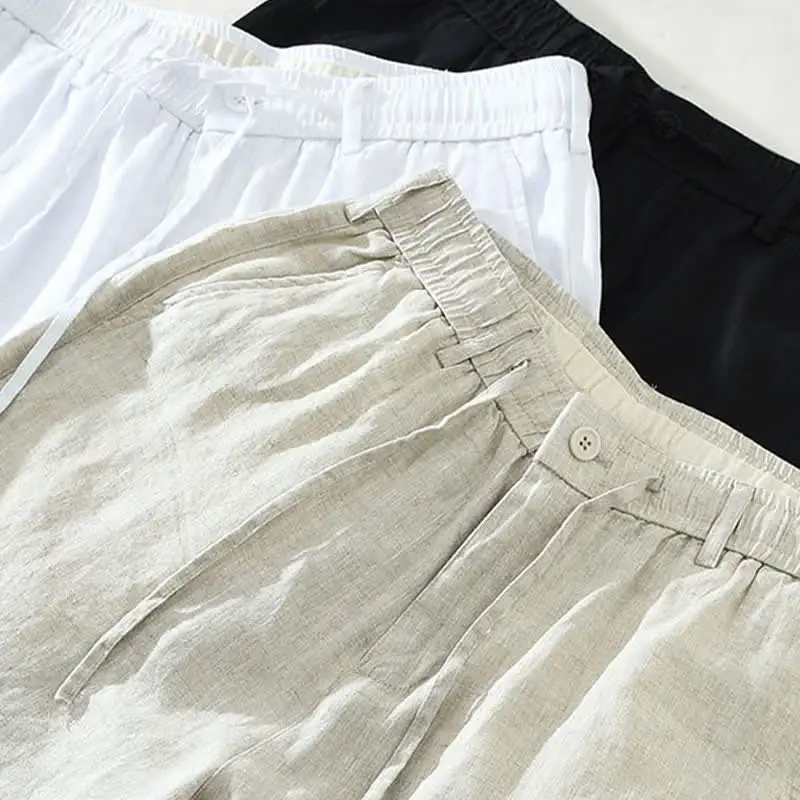 Drawstring Pocketed Shorts