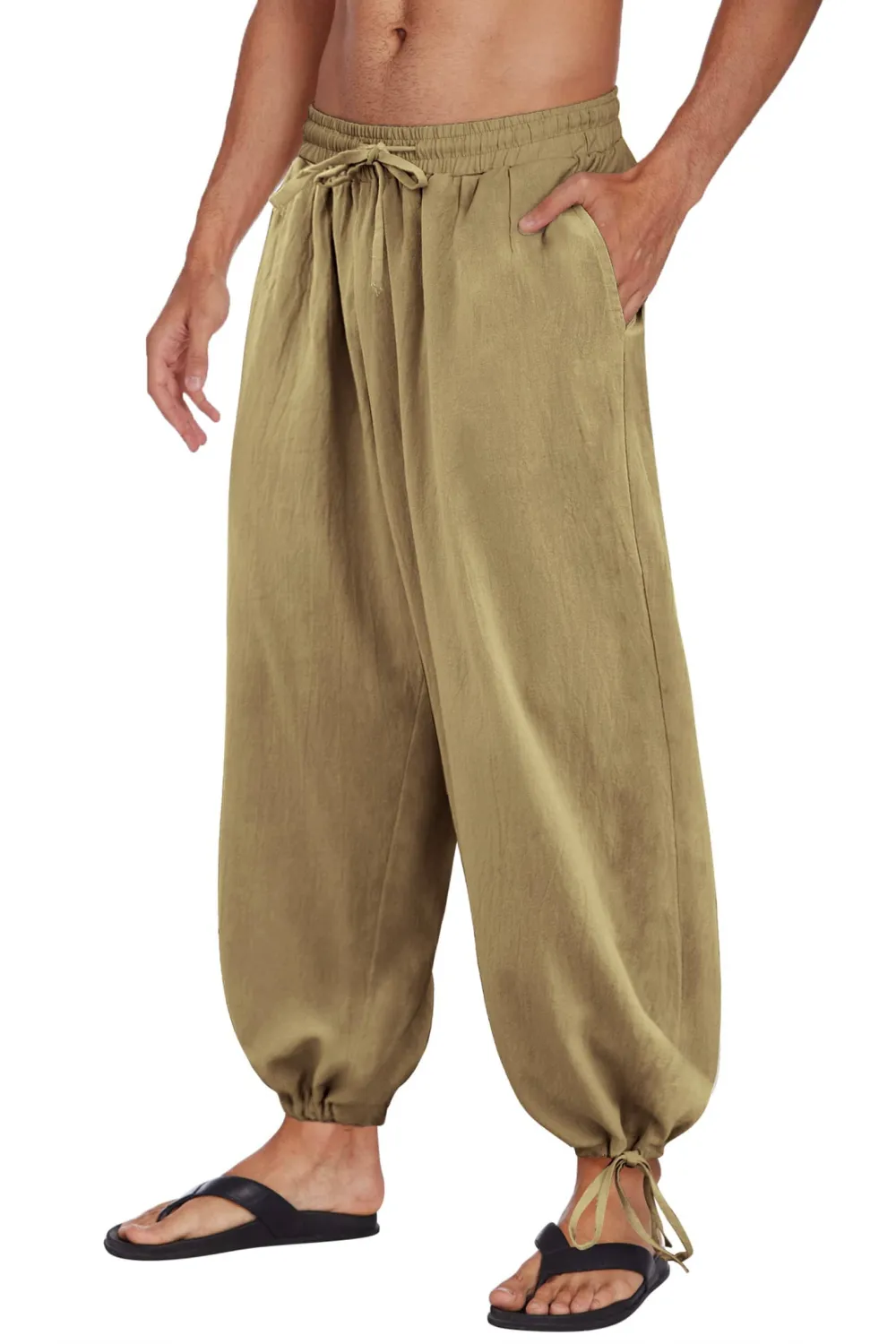 Refined Drawstring Waist Pants