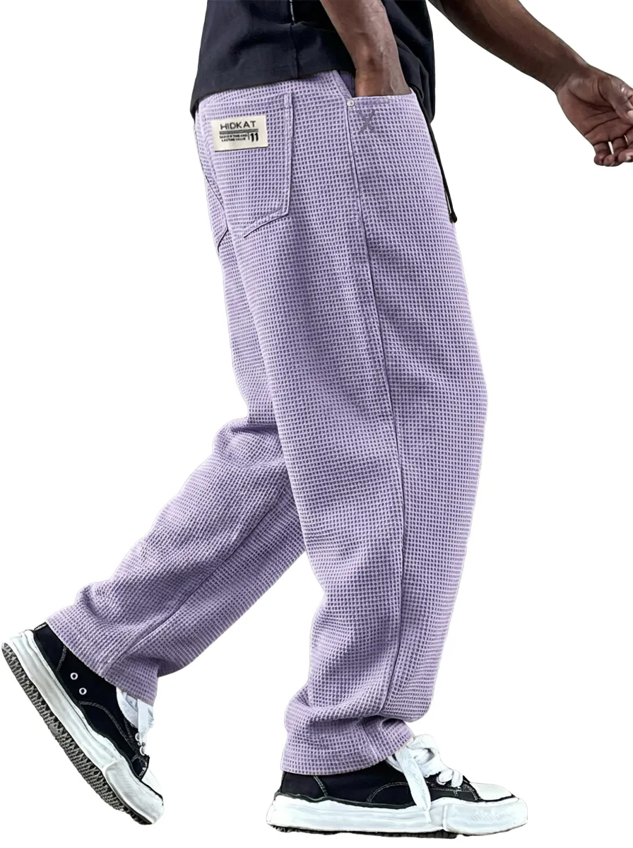 Comfort Fit Textured Knit Utility Pocket Trousers