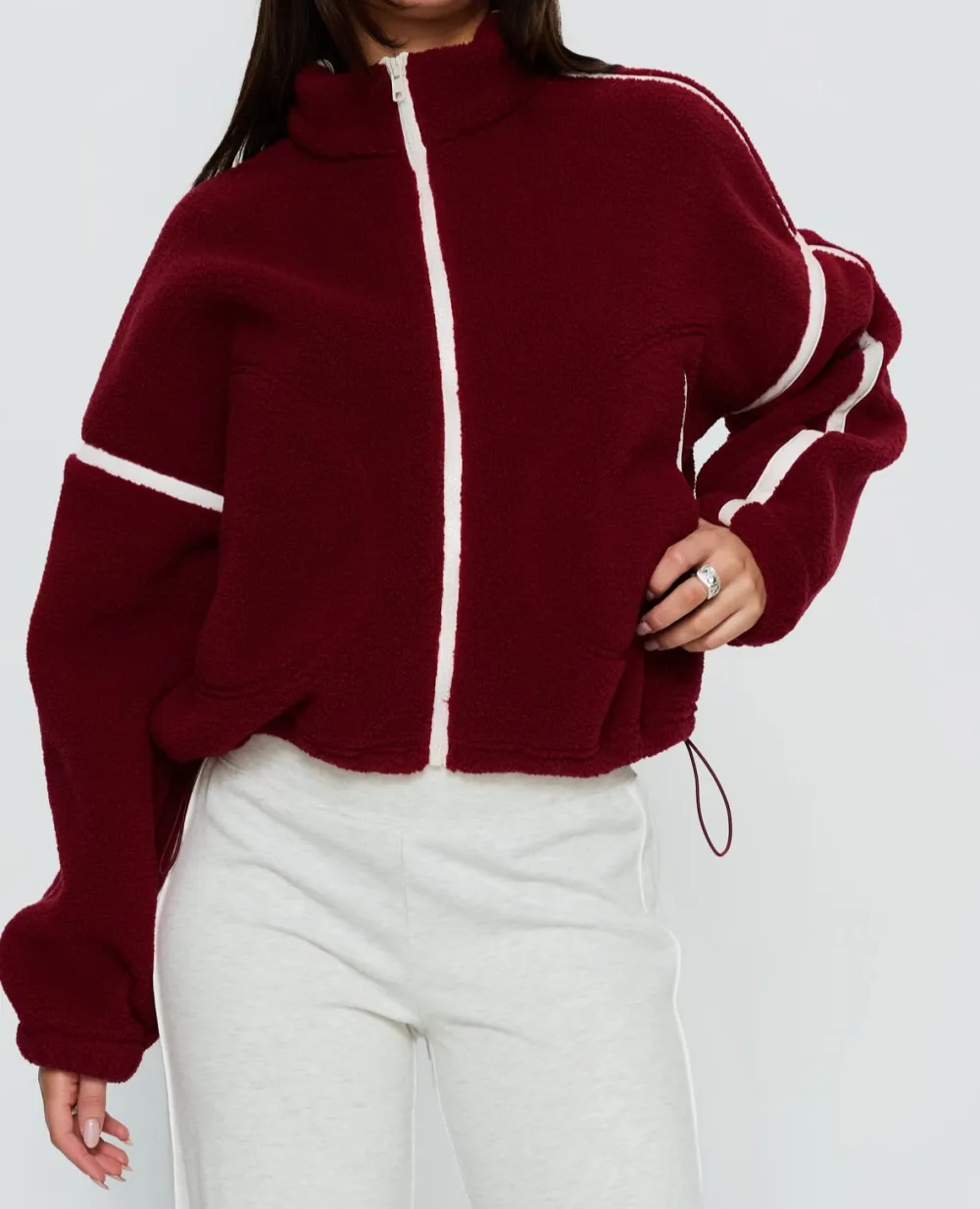 Women’s Fleece Oversized Sweater Jacket