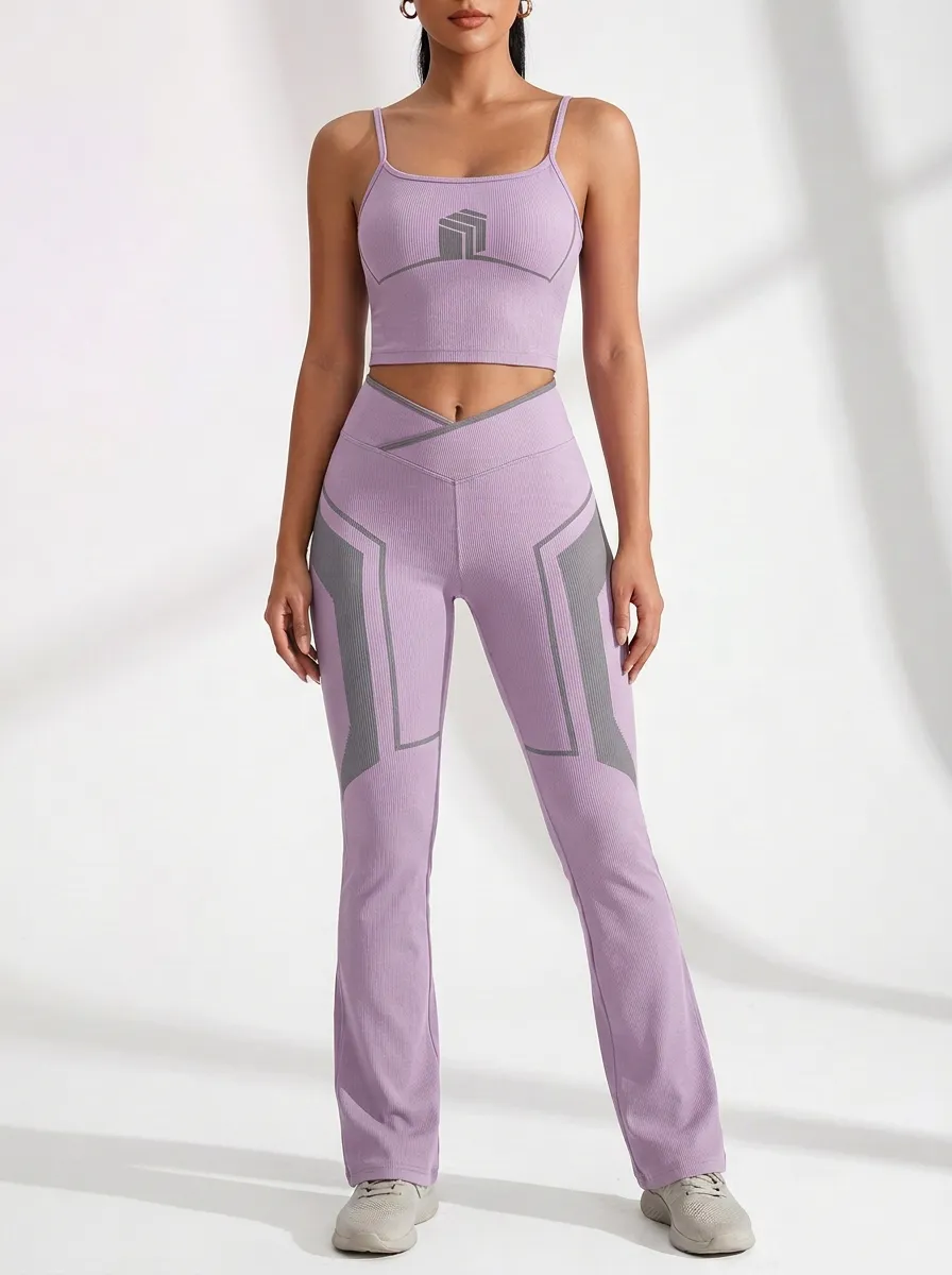 Geometric Ribbed Paneled Flare Active Set